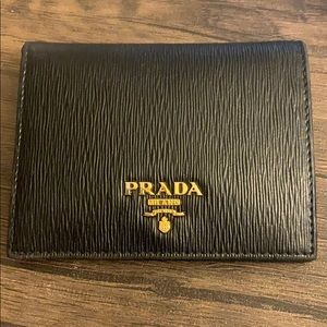 Prada Vitello move leather bifold wallet 1MV204